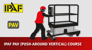 IPAF PAV (Push-Around Vertical) Course course card