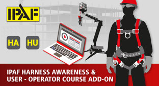 IPAF Harness Awareness and User (HA/HU) Operator Add-On course card